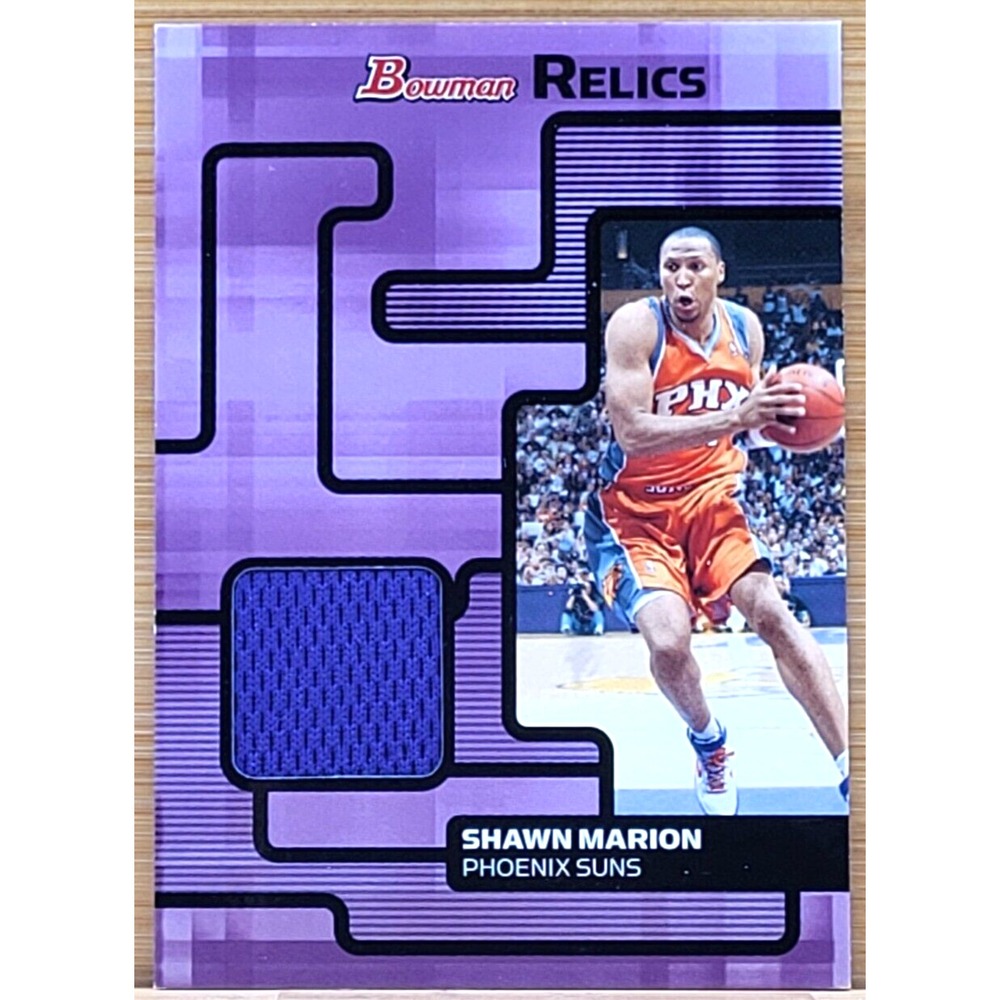 2007-08 BOWMAN DRAFT PICKS &‎ STARS SHAWN MARION BOWMAN RELICS GAME USED SUNS
